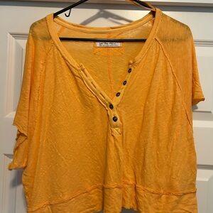 We The Free Yellow Women's Blouse